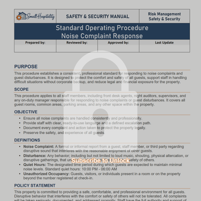 Noise Policy Locked
